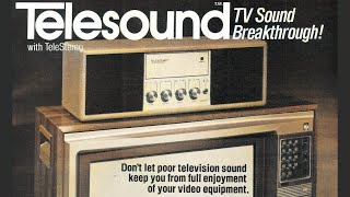 The first TV sound bar 1980 TeleSound with TeleStereo [upl. by Anauqahc]