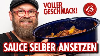 Soße selber machen 🔴🥩 Mit Knochen zum Geschmack 💥 [upl. by Knut]