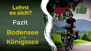 Lohnt sich der BodenseeKönigssee Radweg Unser Fazit [upl. by Lesirg]