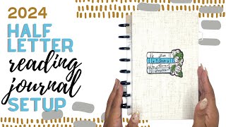 My First Reading Journal  Setting Up the Intro Pages  2024 Planner Setup Series [upl. by Trinl]