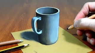 3D Trick Art on Paper Mug Sonhos com Dimensão [upl. by Adair763]