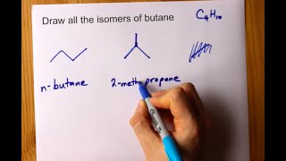 Draw all the Isomers of Butane [upl. by Clyde125]