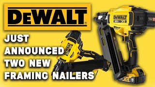 Dewalt announces two framing nailers [upl. by Airenahs]