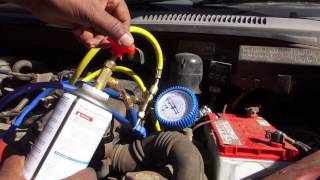 Car AC Gas Refiling simple method [upl. by Cline421]