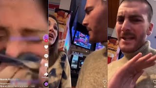 NATALIA ALCOCER ROMPE EN LLANTO AL TRANSMITIR EN VIVO LA DISCUSIÓN CON SU NUEVA PAREJA EN HOOTERS [upl. by Atrebor443]