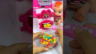 Satisfying with Unboxing Miniature Washing Machine Set Toys Eating Candy ASMR Videos [upl. by Barker684]