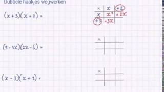 Schrijf een formule met dubbele haakjes zonder haakjes [upl. by Eeresid]