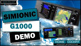 SIMiONIC G1000 Demonstration and Basic Tutorial for using the PFD and MFD [upl. by Eintruoc]