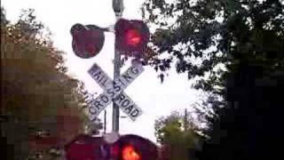 1 MILLION VIEWS Amtrak  High Street Railroad crossing in Amherst MA [upl. by Vivian877]