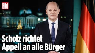 Erste Neujahrsansprache von Bundeskanzler Olaf Scholz [upl. by Dareg]