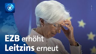 Kampf gegen Inflation EZB erhöht Zinsen erneut [upl. by Gallagher]