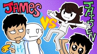 TheOdd1sOut vs JaidenAnimations RAP BATTLE [upl. by Eciralc]