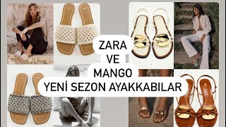 ZARA VE MANGO YENİ SEZON SANDALET VE AYAKKABILAR DENEMELİ VLOG [upl. by Imeaj9]