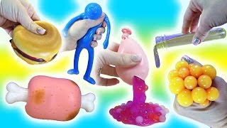 Whats InsideSquishy Toys Big Slime Show Homemade Stress Ball Mesh Ball [upl. by Afira]