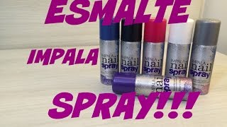 Esmalte em Spray Impala Nail Spray [upl. by Ahsenyt]