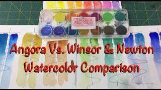 Angora Vs Winsor amp Newton Watercolor Comparison [upl. by Stillas]