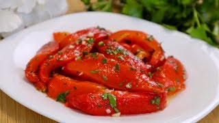 Очень вкусная закуска из перца Маринованный перец быстрого приготовления  Pickled pepper Eng sub [upl. by Iaw]