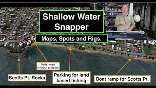 MAPS AND SPOTS Snapper fishing shallow reef and rigs [upl. by Avek]