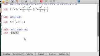 wxmaxima Factorizando de Polinomios Parte 22 [upl. by Adrial]