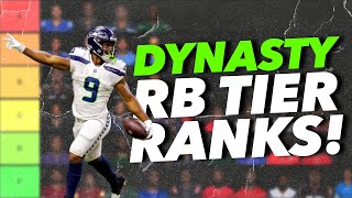 CORNERSTONE RUNNING BACK RANKINGS W ROOKIES  DYNASTY FANTASY FOOTBALL 2024 BijanBreece HallGibbs [upl. by Gayn]