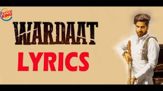 Wardaat LYRICS  Singga  Desi Crew  Lyrics King  Latest Punjabi Song 2019 [upl. by Livingstone]