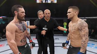 UFC 257  Conor McGregor vs Dustin Poirier Full Fight Highlights  UFC Lightweight UFC 4 [upl. by Sirkin]