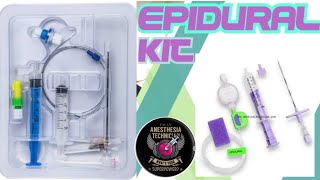 Epidural Kit I Use I Parts I Anaesthesia I AT Guideline I [upl. by Peirce432]