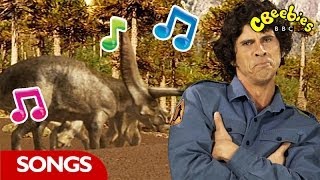 Triceratops Rap From Andys Dinosaur Adventures  CBeebies [upl. by Ahsinert]