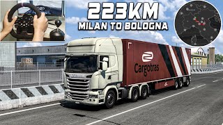 Milan to Bologna 223Km Scania Streamline Topline Transporting  Euro Truck Simulator 2 Gameplay [upl. by Carolin]