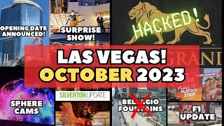 OCTOBER 2023 LAS VEGAS NEWS  Fontainebleau Opening Date  BELLAGIO Fountains CLOSED off [upl. by Reames]