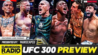 UFC 300 PREVIEW PereiraHill GaethjeHolloway OliveiraTsarukyan HolmHarrison  More [upl. by Leahcam677]