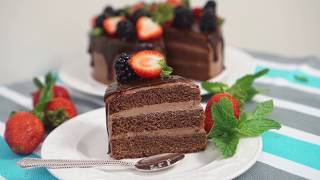 ШОКОЛАДНЫЙ ТОРТ НУТЕЛЛАNUTELLA CHOCOLATE CAKE RECIPE [upl. by Anbul]