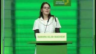 Annalena Baerbock auf grünem Bundesparteitag zur Europaprogrammdebatte [upl. by Chipman]