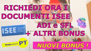 RICHIEDI ORA I DOCUMENTI PER ISEE  PER ADI SFL E ALTRI BONUS  NOVITÀ 2024 [upl. by Ayyidas]