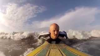 Go Pro Beginner  Surfing Uvita Dominical Costa Rica  Marino Ballena National Park [upl. by Ernesta]