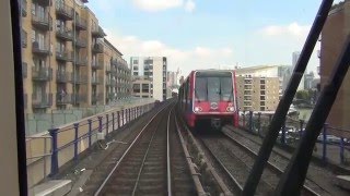 Bank to King George DLR Drivers view of track [upl. by Derry]