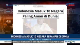 Indonesia Masuk 10 Negara Teraman di Dunia [upl. by Delanie]