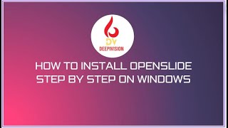 How to install OpenSlide in windows  How to install Openslide library for WSI [upl. by Asa]