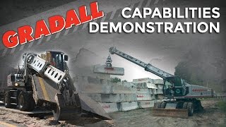 Gradall Hydraulic Excavators  Capabilities Demonstration [upl. by Tempest]