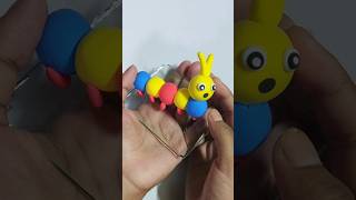 How to make clay worm 🐛 shortvideo youtubeshorts claycraft clayart clayvideos [upl. by Grissel35]