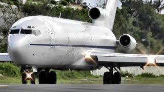 Boeing 727 Loud amp Powerfull Takeoff at Princess Juliana International Airport [upl. by Aillimat]