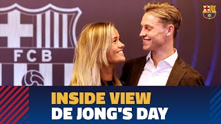 BEHIND THE SCENES Frenkie de Jongs presentation from the inside [upl. by Kinchen470]