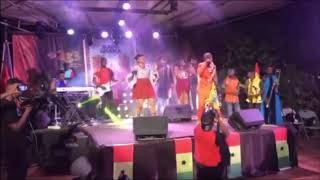 Okyeame Kwame ft Abiana x Atongo Zimba  Bolgatanga Girl Live Performance  MIG Album Launch [upl. by Elletnuahs]