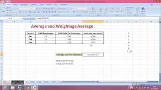 How to calculate Weighted Average in Excel  Youtube [upl. by Gabel]