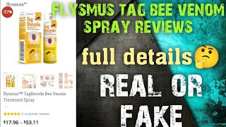 flysmus tag bee venom treatment spray reviews  flysmus tag reduce real or fake review [upl. by Nosyla707]