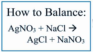 AgNO3  NaCl  AgCl  NaNO3 Silver Nitrate and Sodium Chloride [upl. by Slack]