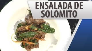 Ensalada de Solomito y Pepino  Recetas de Comidas [upl. by Retsevlis983]