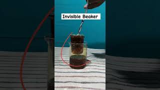 invisible Beaker। Refractive Index ।shorts physics experiment [upl. by Banwell]