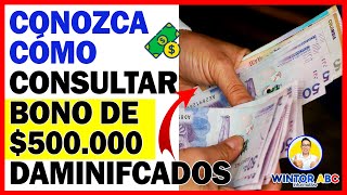 Conozca cómo consultar si eres beneficiario del Bono de 500000 para Damnificados  Wintor ABC [upl. by Salisbarry]