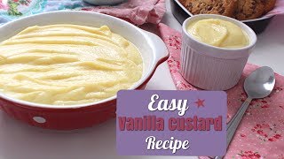 How to make simple Vanilla Custard  Recipe  Daniellas Home Cooking [upl. by Haon398]